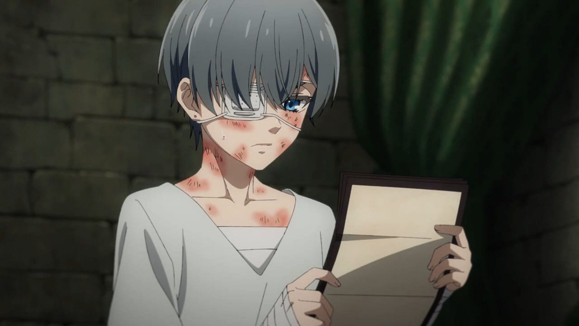 Ciel reads Queen Victoria's letter (Image via Cloverworks)